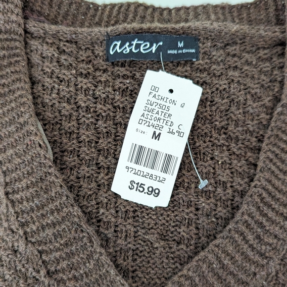 Fashion Q Brown Knit Cardigan - Picture 6 of 7